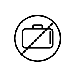 手荷物の禁止信号無料アイコン