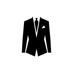 スーツとネクタイの衣装無料アイコン