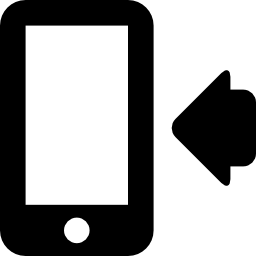 無料アイコンの矢印で指摘した携帯電話の画面