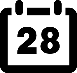 カレンダー無料アイコンの日28