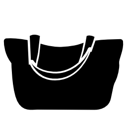 女性の黒ハンドバッグ無料アイコン