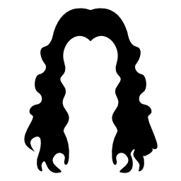 暗い長い髪雌性無料アイコン