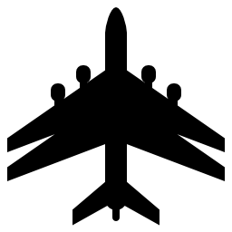 二重翼無料アイコンと飛行機黒い図形 輸送 無料アイコンを集めたアイコン専門のフリーアイコンボックス