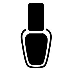 手の爪塗装ボトル無料アイコン