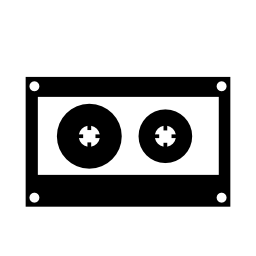 音楽カセットテープバリアント無料アイコン
