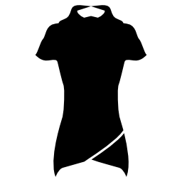 女性無料アイコンのポロシャツ