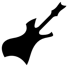 不規則な形の無料アイコンのエレクトリックギター