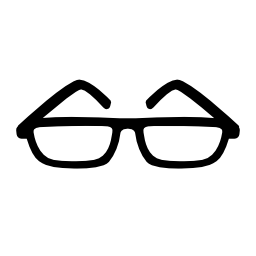 薄形無料アイコンの眼鏡