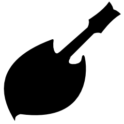 元の図形の無料アイコンのギター黒いシルエット