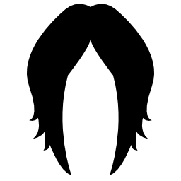 女性の髪型のかつら無料アイコン