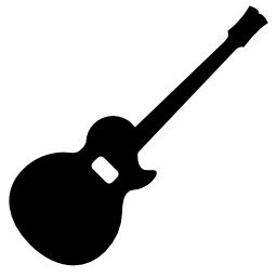 アコースティックギターシルエット無料アイコン