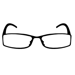 長方形の眼鏡の無料アイコン