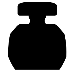 長方形カバー無料のアイコンを円形の香水瓶