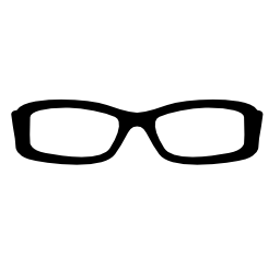 長方形の眼鏡フレーム無料アイコン