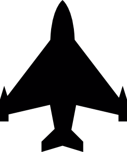 黒い図形の無料アイコンの飛行機輸送シルエット