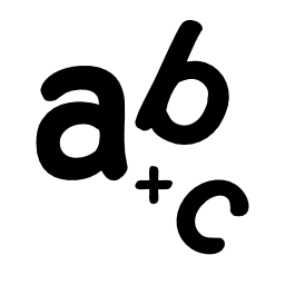 アルファベットのbとcの無料アイコン