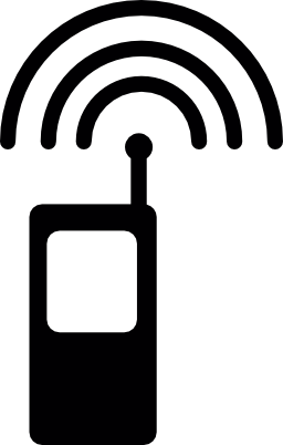 携帯電話のアンテナと信号の無料アイコン