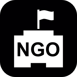 角丸の正方形の建物NGO無料アイコン