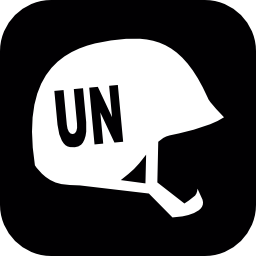 国連ボランティアヘルメット無料アイコン