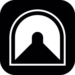 トンネル経路シンボル無料アイコン