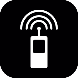 信号記号無料アイコンと携帯電話