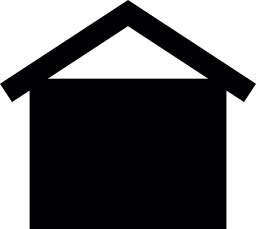 家の構造のシルエット無料アイコン