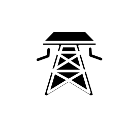 電気構造金属タワー無料アイコン