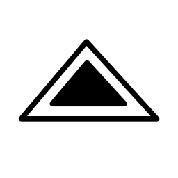 三角形の輪郭の無料アイコン