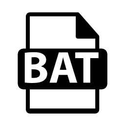 BATファイル形式無料アイコン