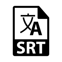 SRTファイルフォーマットシンボル無料アイコン