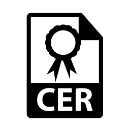 CERファイル形式無料アイコン