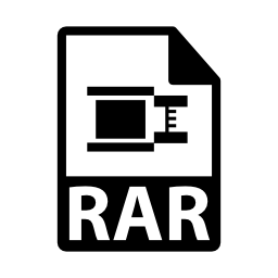 RARファイル形式の無料アイコン