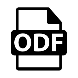 ODFファイル形式無料アイコン