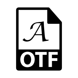 OTFファイル形式無料アイコン