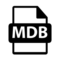MDBファイル形式の無料アイコン
