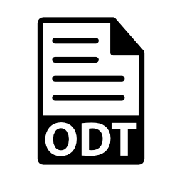 ODTファイル形式無料アイコン
