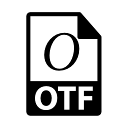 OTFファイル形式の拡張子無料アイコン