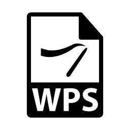 WPSファイル形式無料アイコン
