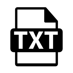 TXTファイルのシンボル無料アイコン