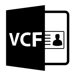 VCFファイルを開く形式無料アイコン