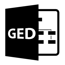 GEDファイルを開く形式無料アイコン