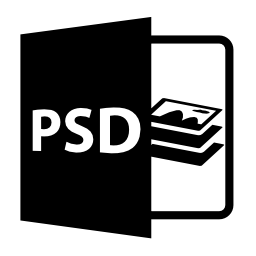 PSDファイルを開く形式無料アイコン