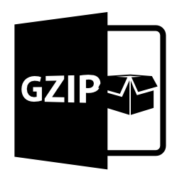GZIPは、ボックス無料アイコンとファイル形式を開く