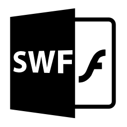 SWFファイルを開く形式無料アイコン