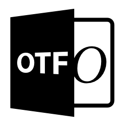 OTFファイルを開く形式無料アイコン