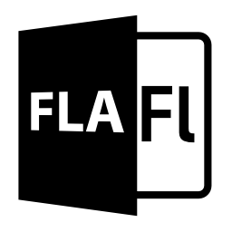 FLAファイルを開く形式無料アイコン