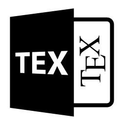 TEXファイルを開く形式無料アイコン