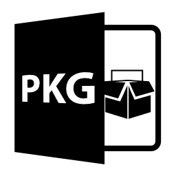 PKGファイルを開く形式無料アイコン