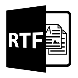 RTFファイルを開く形式無料アイコン