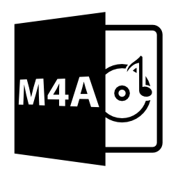 M4Aファイルを開く形式無料アイコン
